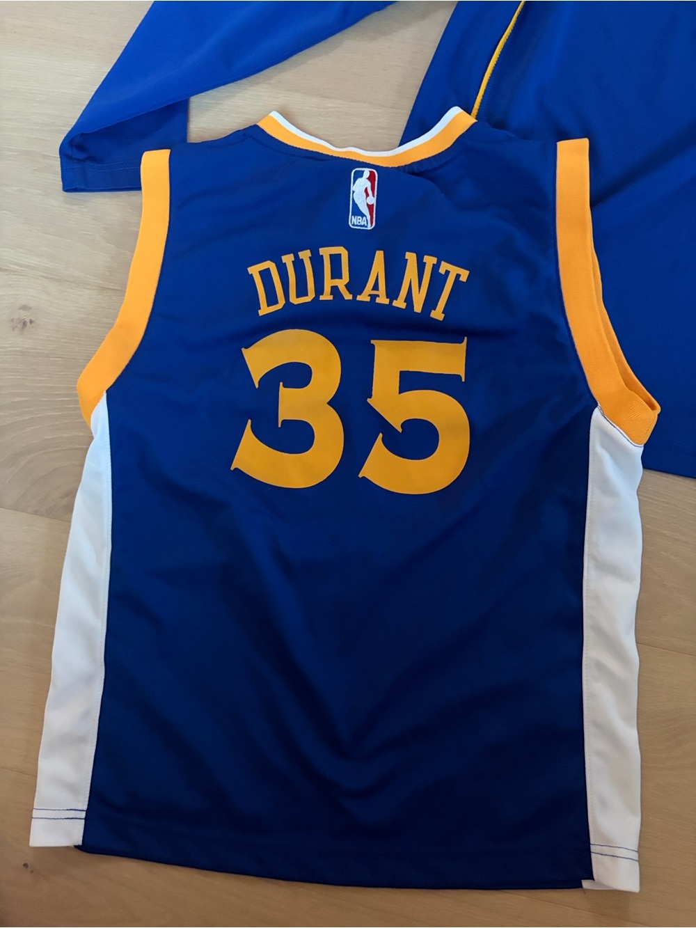 NBA Kids Blue and Gold Golden State Warriors Jersey & Pullover Set - Picture 2 of 7